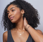 Load image into Gallery viewer, Scout Earrings - Gibbous Slice Gold Vermeil