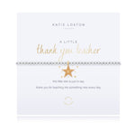 Load image into Gallery viewer, A Littles & Co. Bracelet - Thank You Teacher Star | Silver Gold