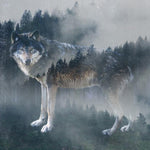 Load image into Gallery viewer, Marble Coaster - Forest Wolf