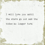 Load image into Gallery viewer, Marble Coaster - I will love you