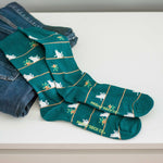 Load image into Gallery viewer, Men's Midcalf Socks - Cat & Plant