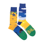 Load image into Gallery viewer, Men's Midcalf Socks - Landscape Prairies