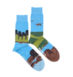 Load image into Gallery viewer, Men's Midcalf Socks - Landscape Cdn Shield