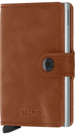 Load image into Gallery viewer, Miniwallet - Vintage Cognac Silver