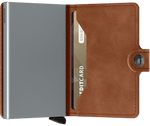 Load image into Gallery viewer, Miniwallet - Vintage Cognac Silver