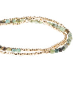 Load image into Gallery viewer, Scout Bracelet - Delicate African Turquoise | Gold