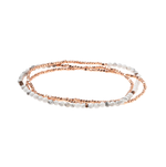 Load image into Gallery viewer, Scout Bracelet - Delicate Howlite | Rose Gold