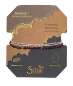 Load image into Gallery viewer, Scout Bracelet - Delicate Garnet | Silver