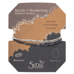 Load image into Gallery viewer, Scout Bracelet - Delicate Iolite Sunstone | Silver