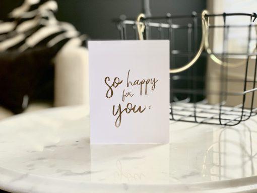 W&C Cards - So Happy For You