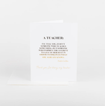 Load image into Gallery viewer, W&C Cards - Teacher