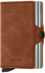 Load image into Gallery viewer, Twinwallet - Vintage Cognac Silver