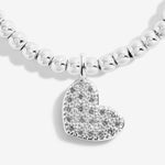 Load image into Gallery viewer, A Littles & Co. Bracelet - Happy Birthday Pavé Heart | Silver