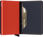 Load image into Gallery viewer, Slimwallet - Matte Nightblue & Orange