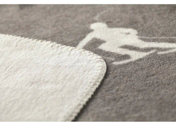 Fussenegger Throw - Savona Velour Skiers Smoke 200x150cm