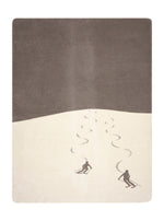 Load image into Gallery viewer, Fussenegger Throw - Savona Velour Skiers Smoke 200x150cm
