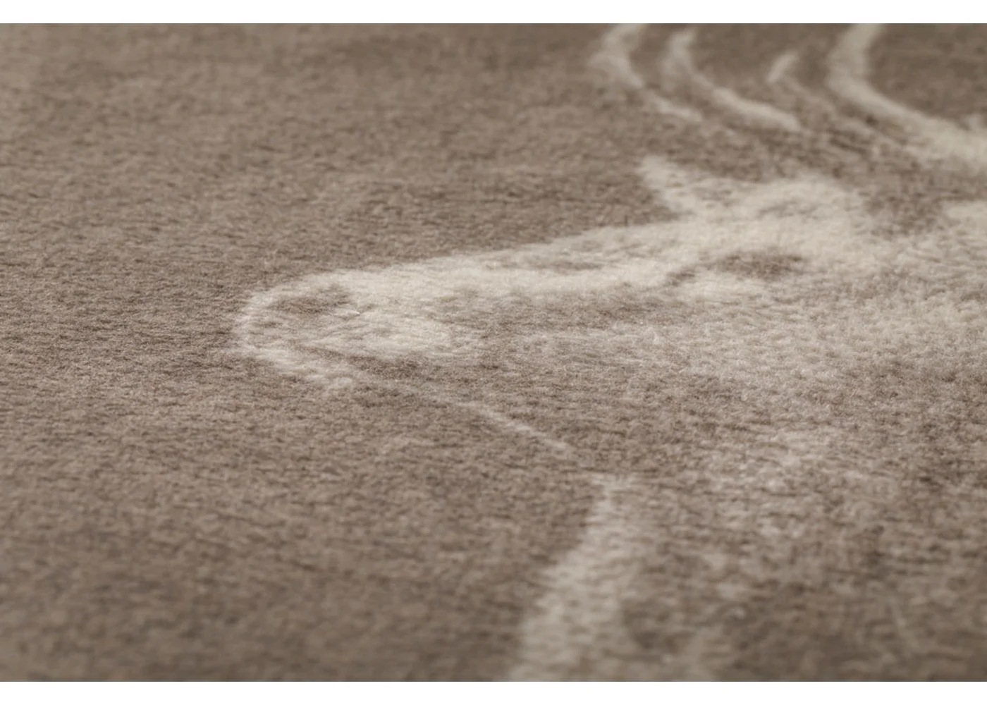 Fussenegger Throw - Savona Velour Stag Head Smoke 200x150cm