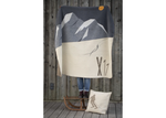Load image into Gallery viewer, Fussenegger Throw - Savona Velour Skis &amp; Tracks Grey 200x150cm
