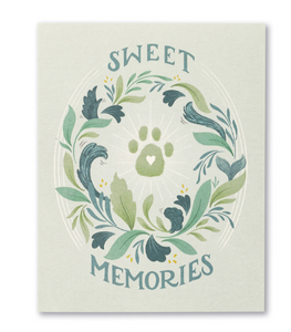 Pet Sympathy Card - Sweet Memories
