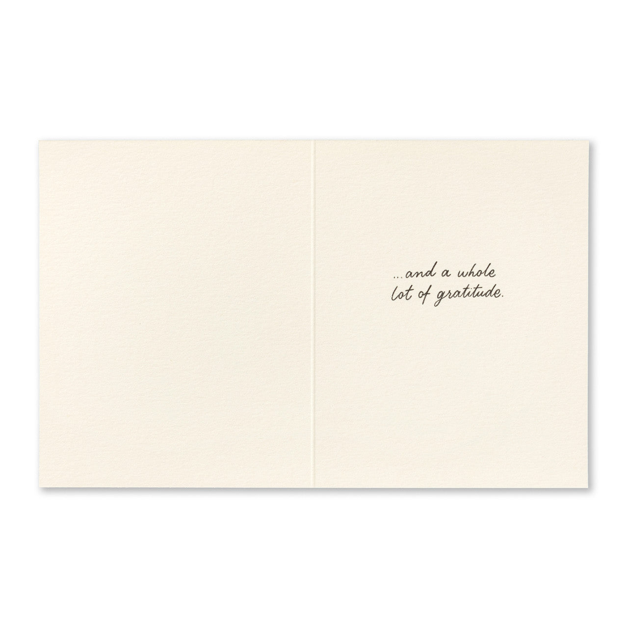 Thank You Card - Just a Little Thank You