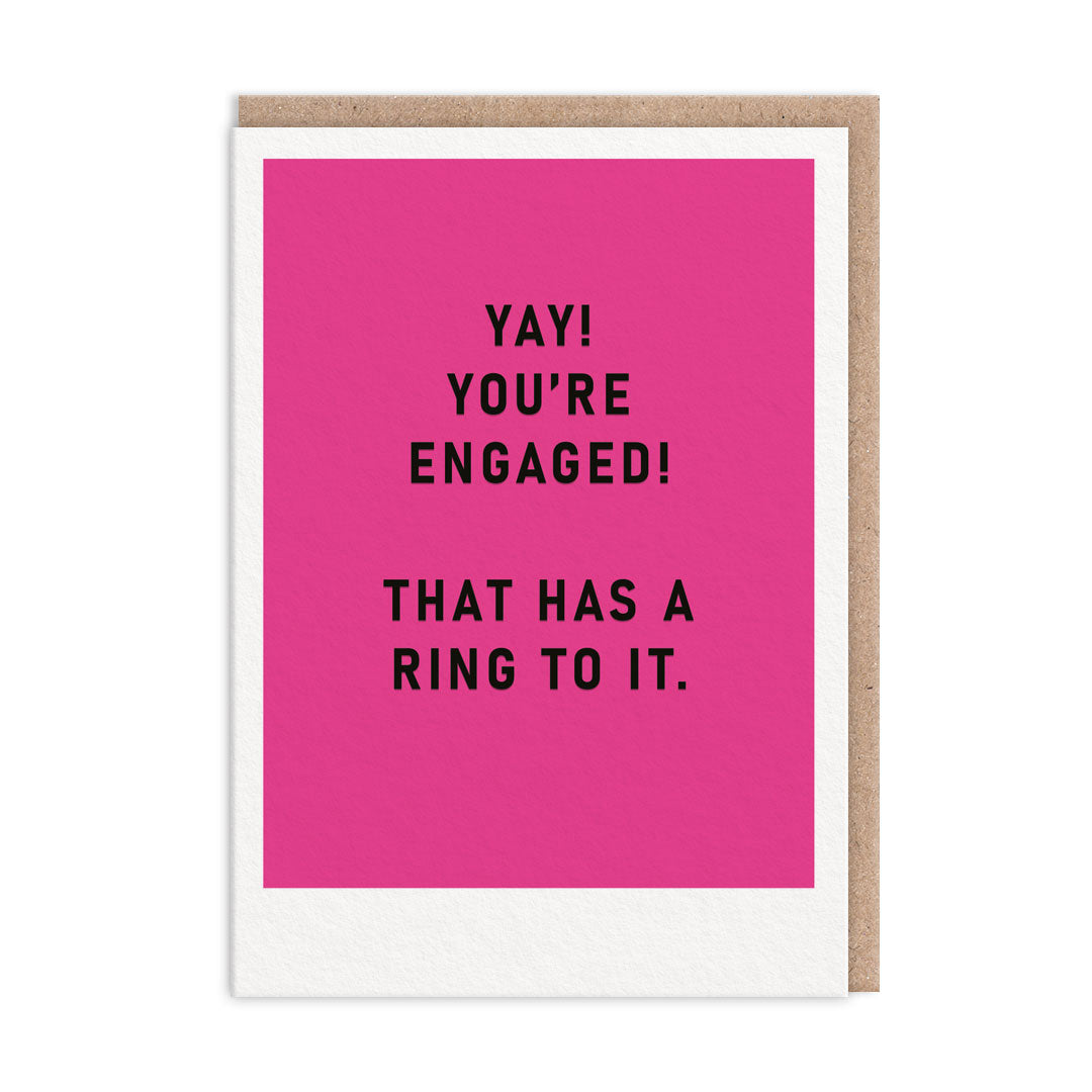 OD Cards - Engaged | You're Engaged Ring to it