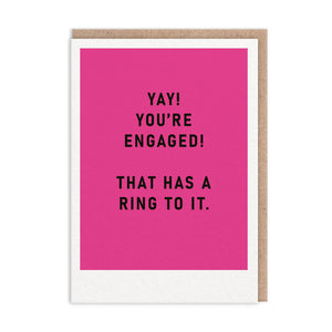 OD Cards - Engaged | You're Engaged Ring to it