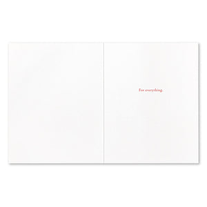 Thank You Card - More Than a Little Grateful