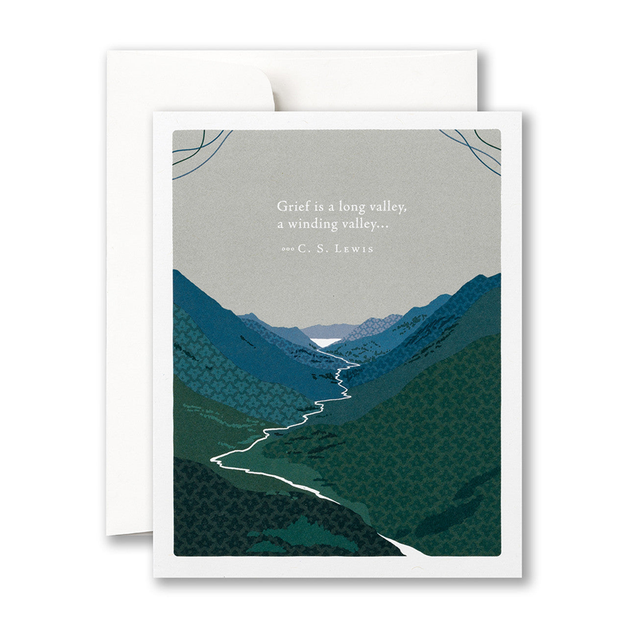 Sympathy Card - Grief is a Long Valley
