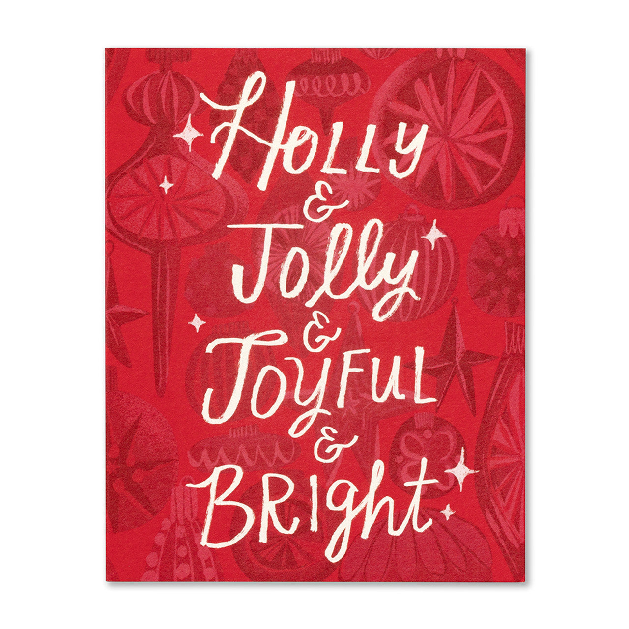 Holiday Card - Holly & Jolly & Joyful & Bright