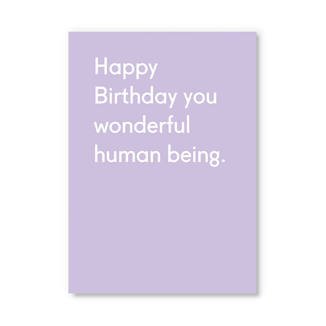OD Postcard - Birthday | Wonderful Human Being