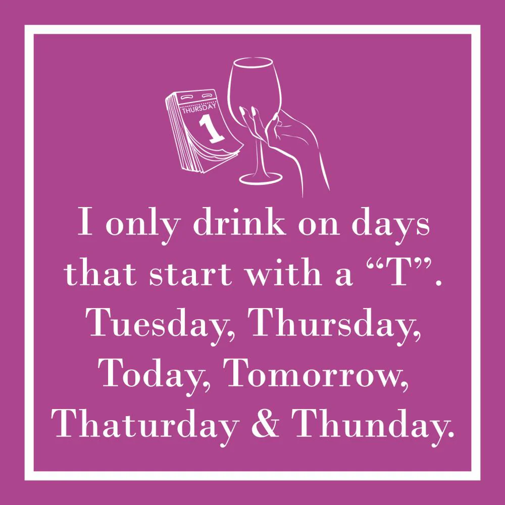 Cocktail Napkin - I Only Drink