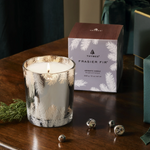 Load image into Gallery viewer, Thymes Frasier Fir - Statement Silver Candle 13oz
