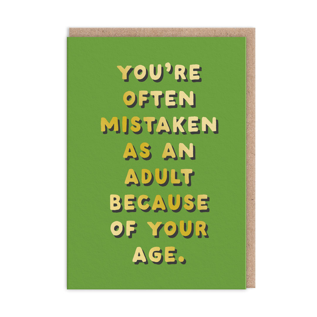 OD Cards - Birthday | Mistaken as an Adult