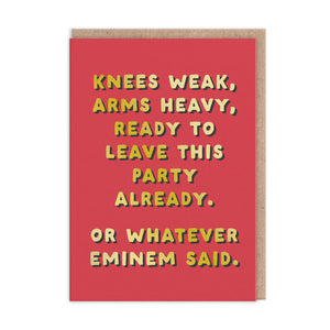 OD Cards - Birthday | Knees Weak