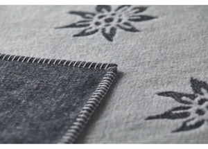 Fussenegger Throw - Carla Plaid “Edelweiß” Charcoal 200x135cm