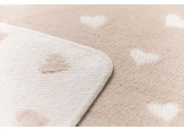 Fussenegger Baby Blanket - CARLA Hearts Allover Offwhite 90x70cm