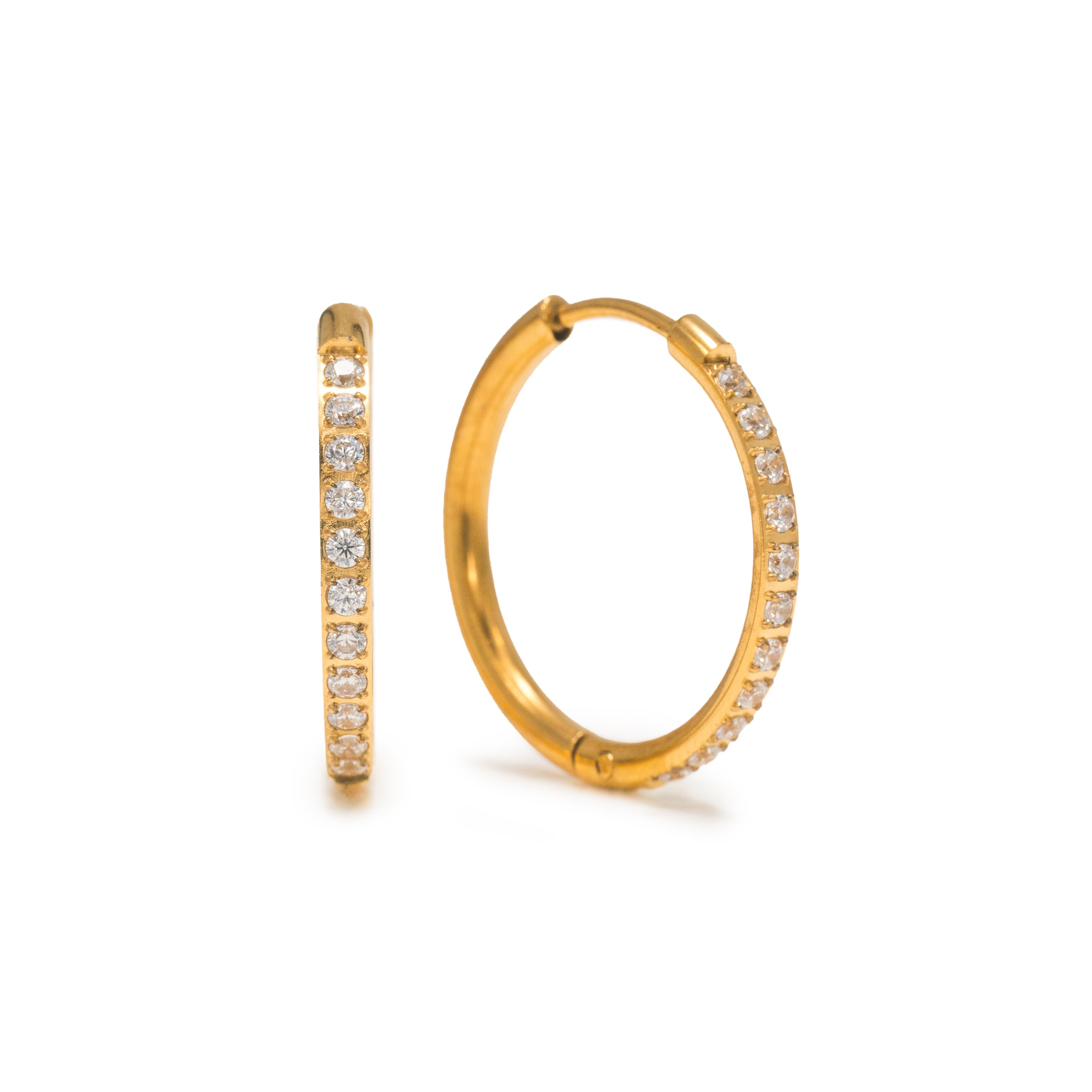 Waterproof Collection - Hoop Earrings Evie Gold 20mm