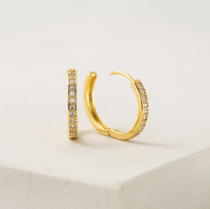 Gold-Plated Hoops - Desi 20mm