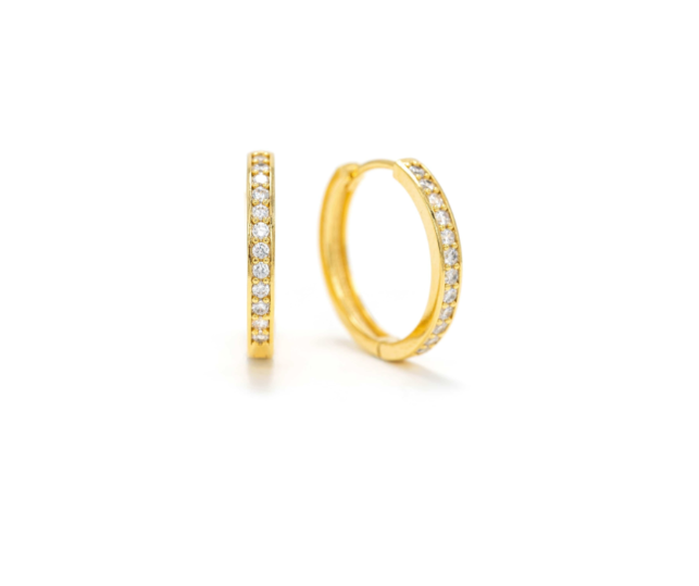 Gold-Plated Hoops - Desi 20mm