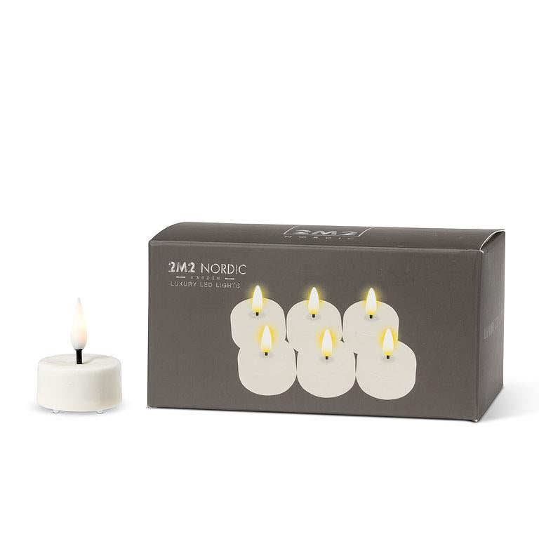 Luxlite - LED Tealight Cream s/6