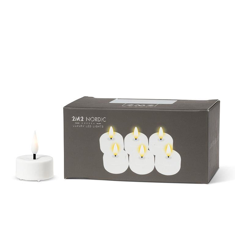 Luxlite - LED Tealight White s/6