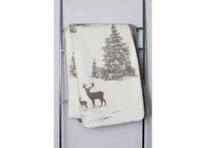 Fussenegger Throw - Savona Velour Snowy Trees Brn 200x150cm