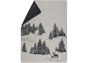 Fussenegger Throw - Savona Velour Snowy Trees Chrcl 200x150cm