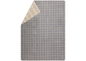 Fussenegger Throw - Savona Velour Checkered Gry 200x150cm