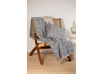 Load image into Gallery viewer, Fussenegger Throw - Savona Velour Checkered Gry 200x150cm
