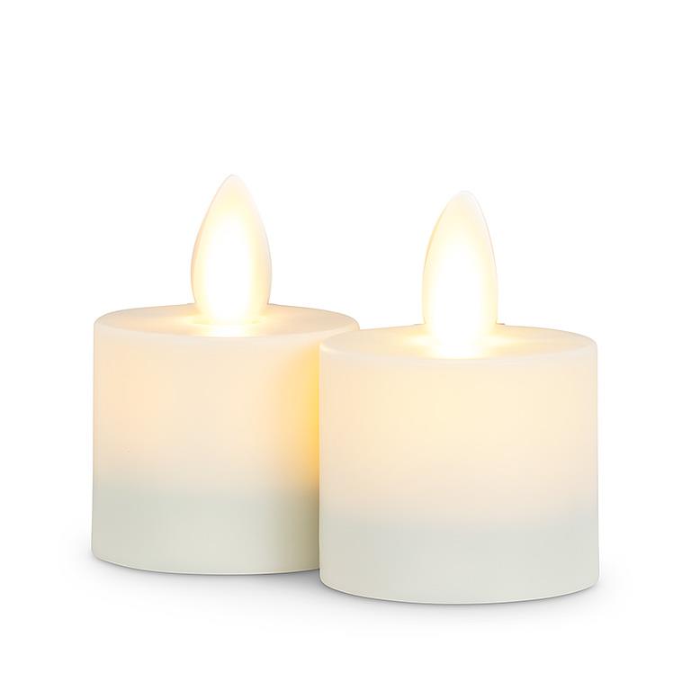 Reallite - LED Tealight Ivory s/2