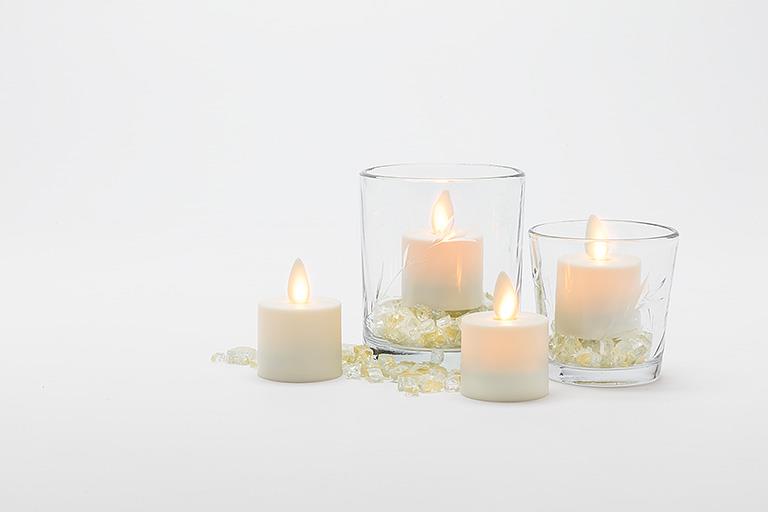 Reallite - LED Tealight Ivory s/2