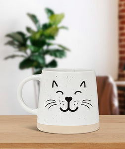 Mug - Wide Base Cat Face