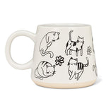 Load image into Gallery viewer, Mug - Wide Base Cat Party

