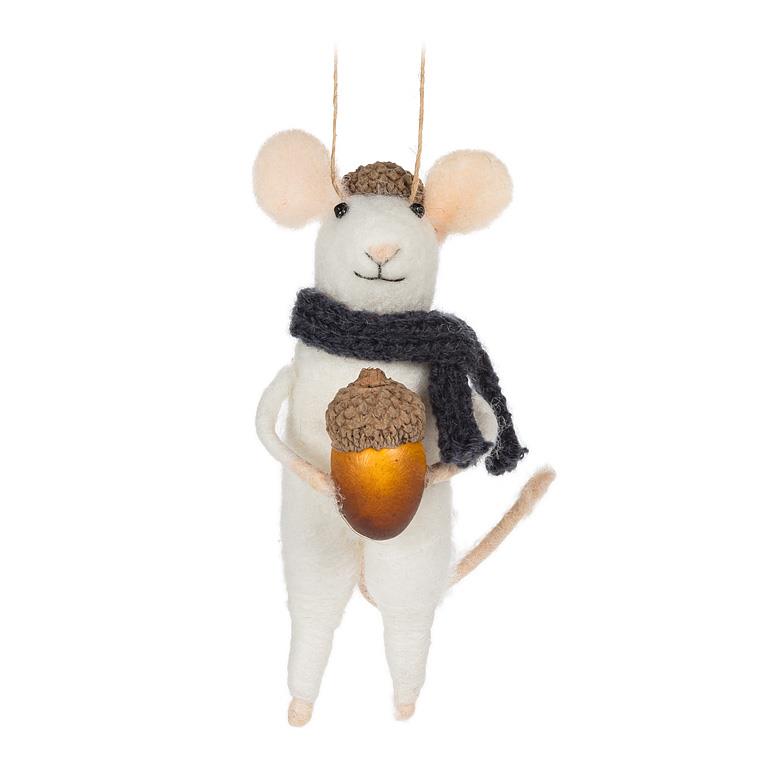Ornament - Mouse with Acorn
